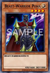 Beast-Warrior Puma, Yu-Gi-Oh! card, LIGHT