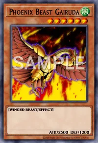 Phoenix Beast Gairuda, Yu-Gi-Oh! card, WIND