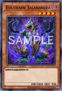 Evilswarm Salamandra, Yu-Gi-Oh! card, DARK