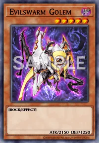 Evilswarm Golem, Yu-Gi-Oh! card, DARK