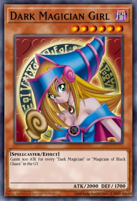 Dark Magician Girl Yu-Gi-Oh! card front (Effect Monster)