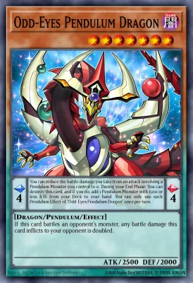 Odd-Eyes Pendulum Dragon Yu-Gi-Oh! card front (Pendulum Effect Monster)