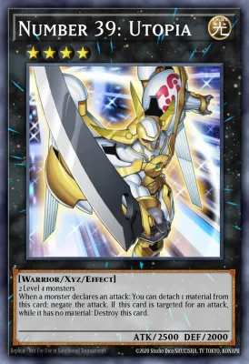 Number 39: Utopia Yu-Gi-Oh! card front (Xyz Monster)